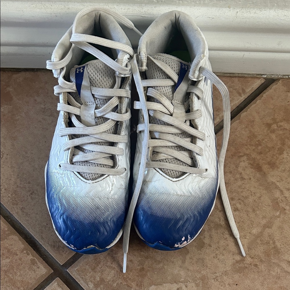 Under Armour Kids Shoes in Blue and White